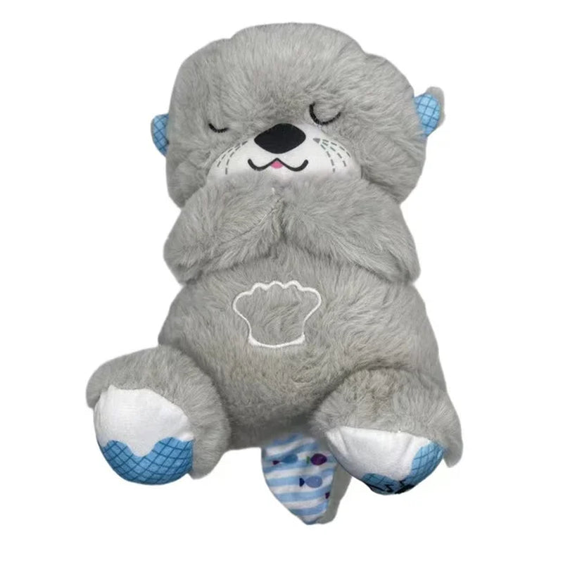 Dropshipping Schlummerotter Sleep Plush Toys Gift Breathing Schlummer Otter Music Appease Gift Plush Toys